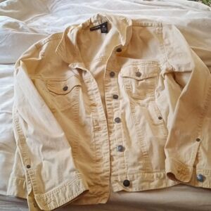 Chico's yellow jean jacket 8/10